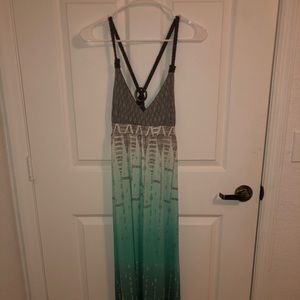 Teal maxi dress